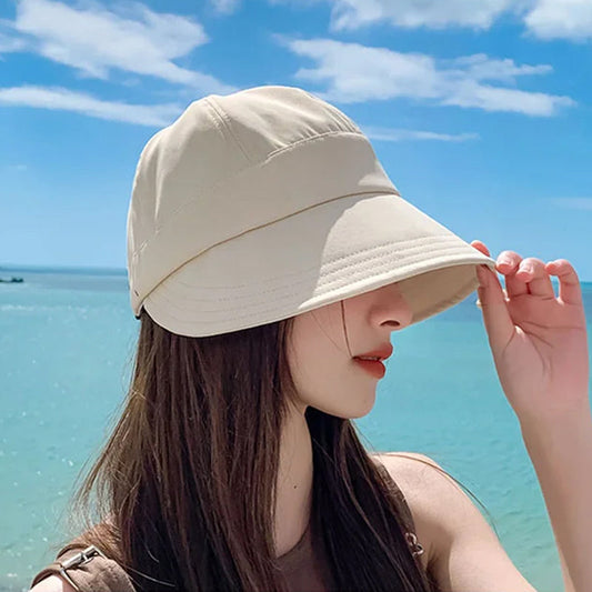 UV ochranný sluneční klobouk pro ženy skládací a ventilovaný – Alina (1+1 ZDARMA)