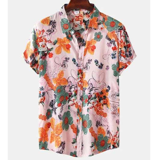 Lehké a stylové tropické košile s květinovým vzorem pro muže – Mateo