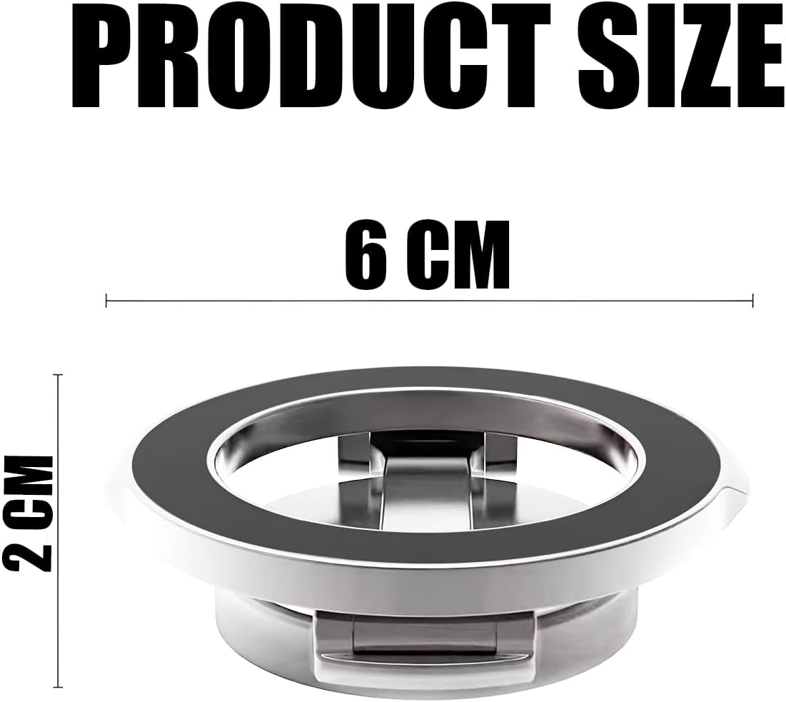 Runder Edelstahl-Kabeldurchlass, 6 cm Durchmesser, 2 cm Höhe, Schreibtisch-Organizer.