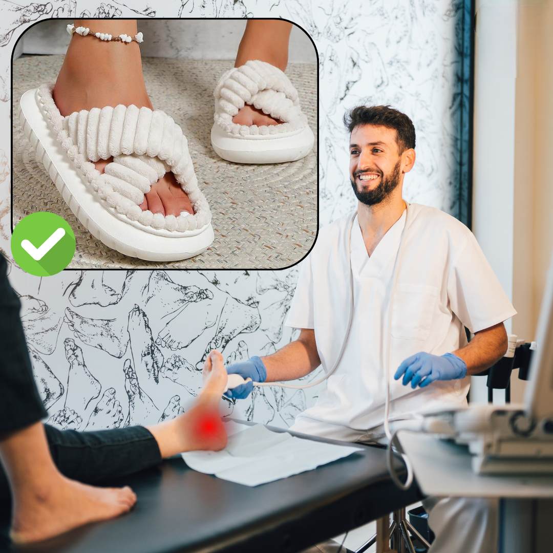 Dámské zimní domácí pantofle z materiálu EVA – Isabella edice sněhové vločky