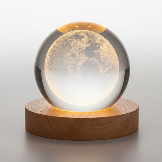 3D Kristall Nachtlicht Kugel - MoonlitOrb