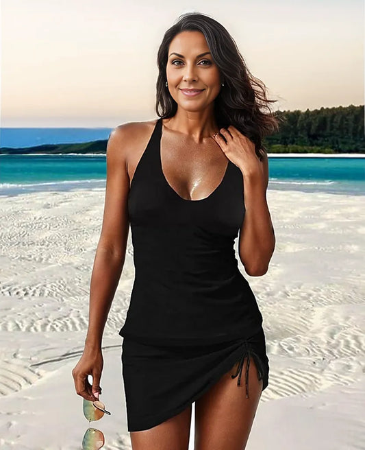 Vintage tankiny s volánkovým detailem – Melina