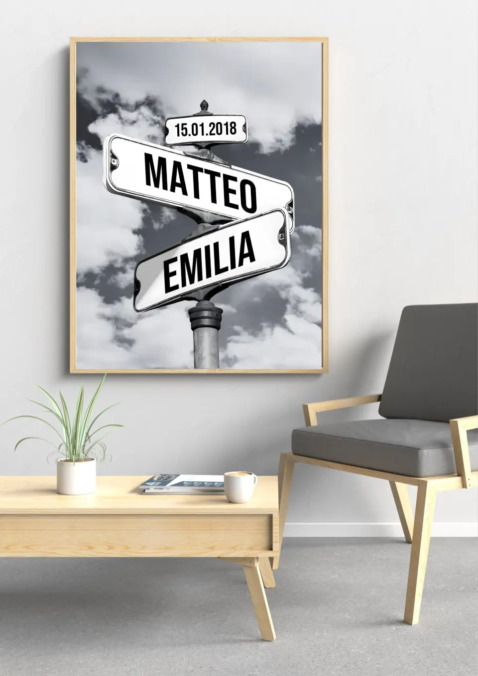 Plakát s dopravními značkami pro páry