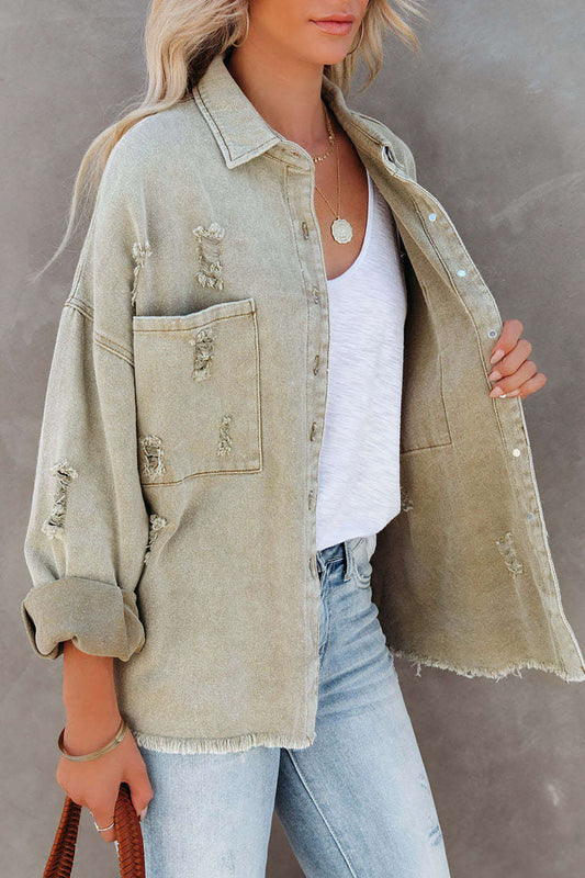 Džínová bunda s podzimním kouzlem – Leona