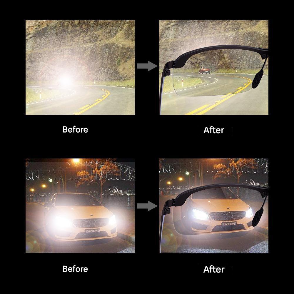 Stylové sametónovací polarizační brýle na den i noc – Nils