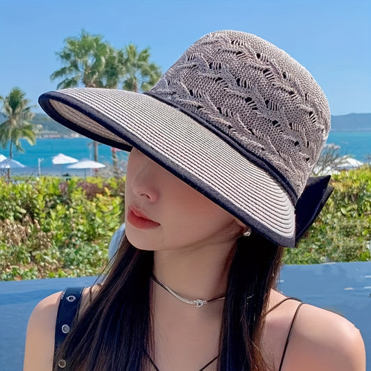 Pletený letní klobouk s detaily šňůrky – Norah