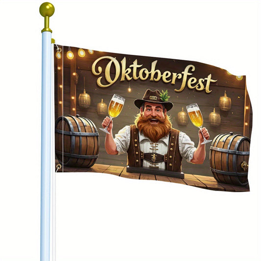 Oktoberfest Zahradní vlajka – Pivní slavnost Muž Oktoberfest 2025