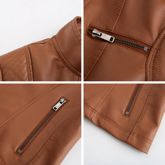 Stylická dámská kožená bunda – Elin