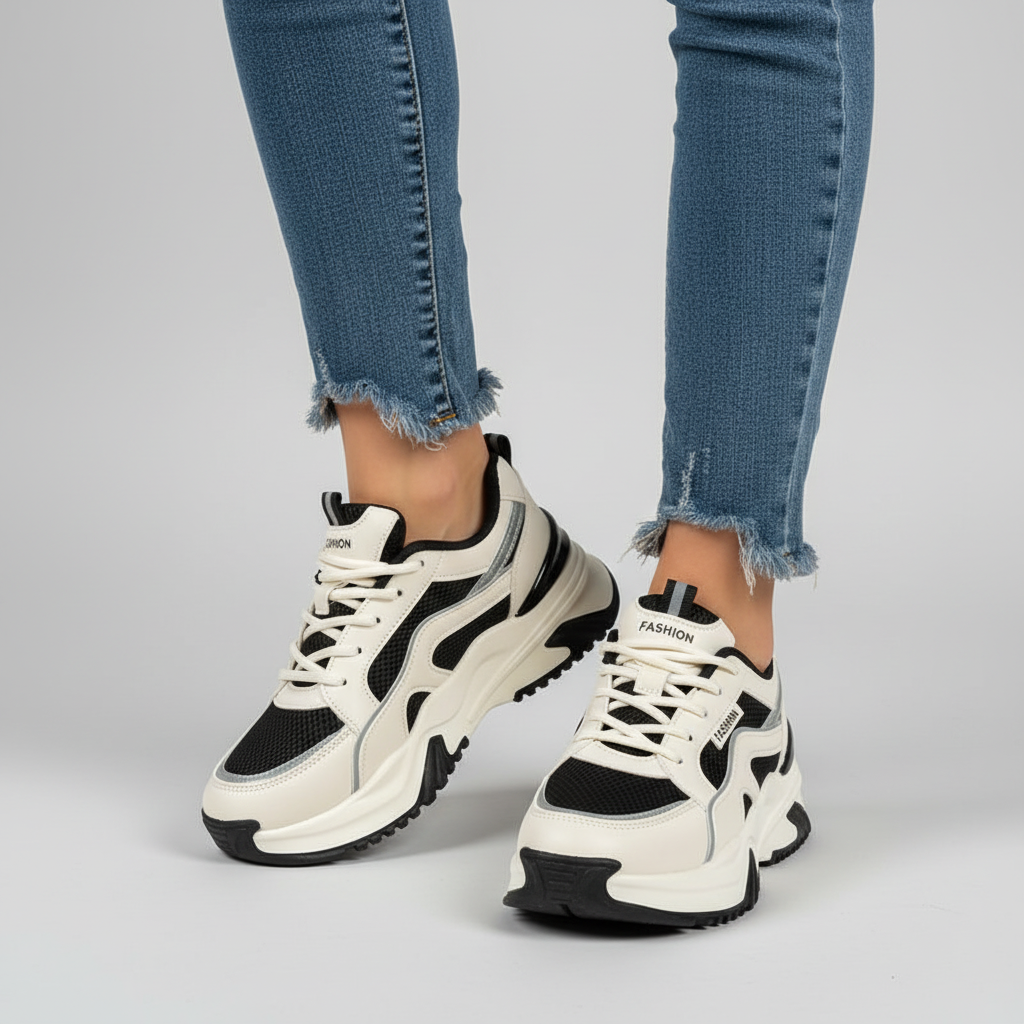 Damen Sneaker Mit Hoher Sohle - Cynthia