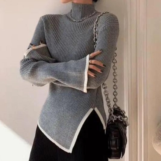 Dámský svetr s vysokým límcem – Selina