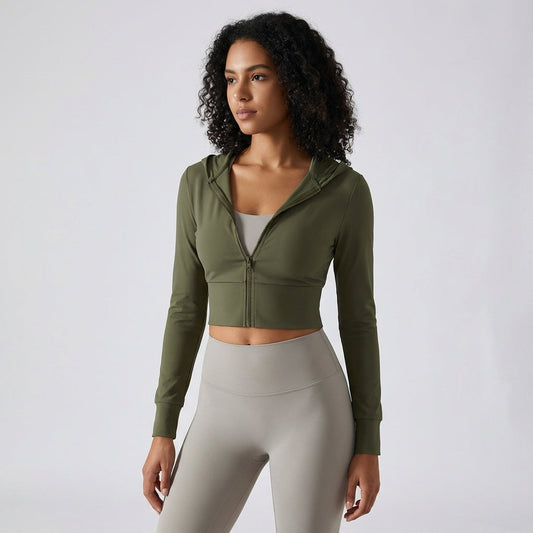 Figurnahe Trainingsjacke Elastisch - Iris