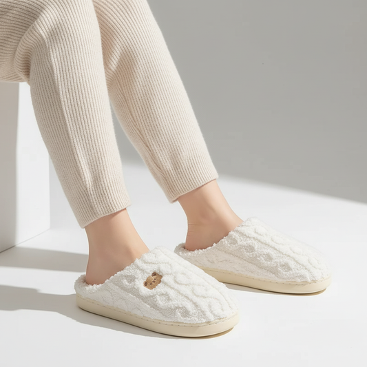 Gefütterte Flauschige Hausschuhe - CozyTinsel