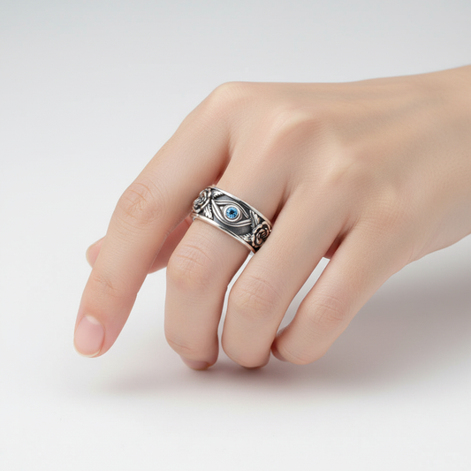 Handgefertigter Silberring - ProtectionRing