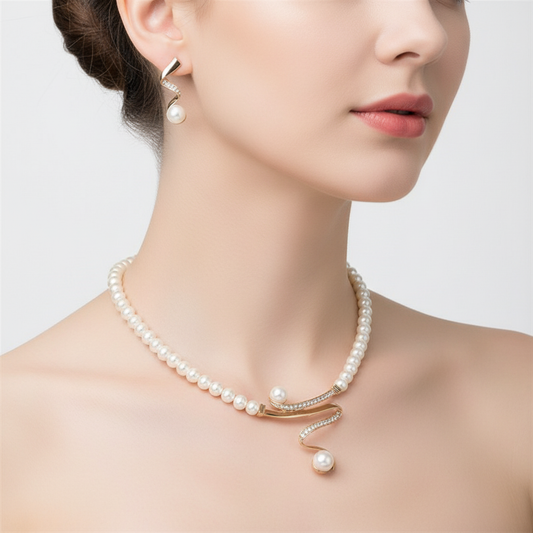 Handgefertigtes Perlen-Set - EleganceSet