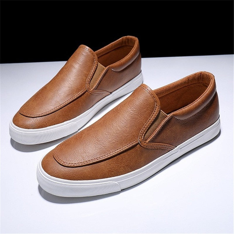 Pánské slip-on kožené tenisky – Jonas