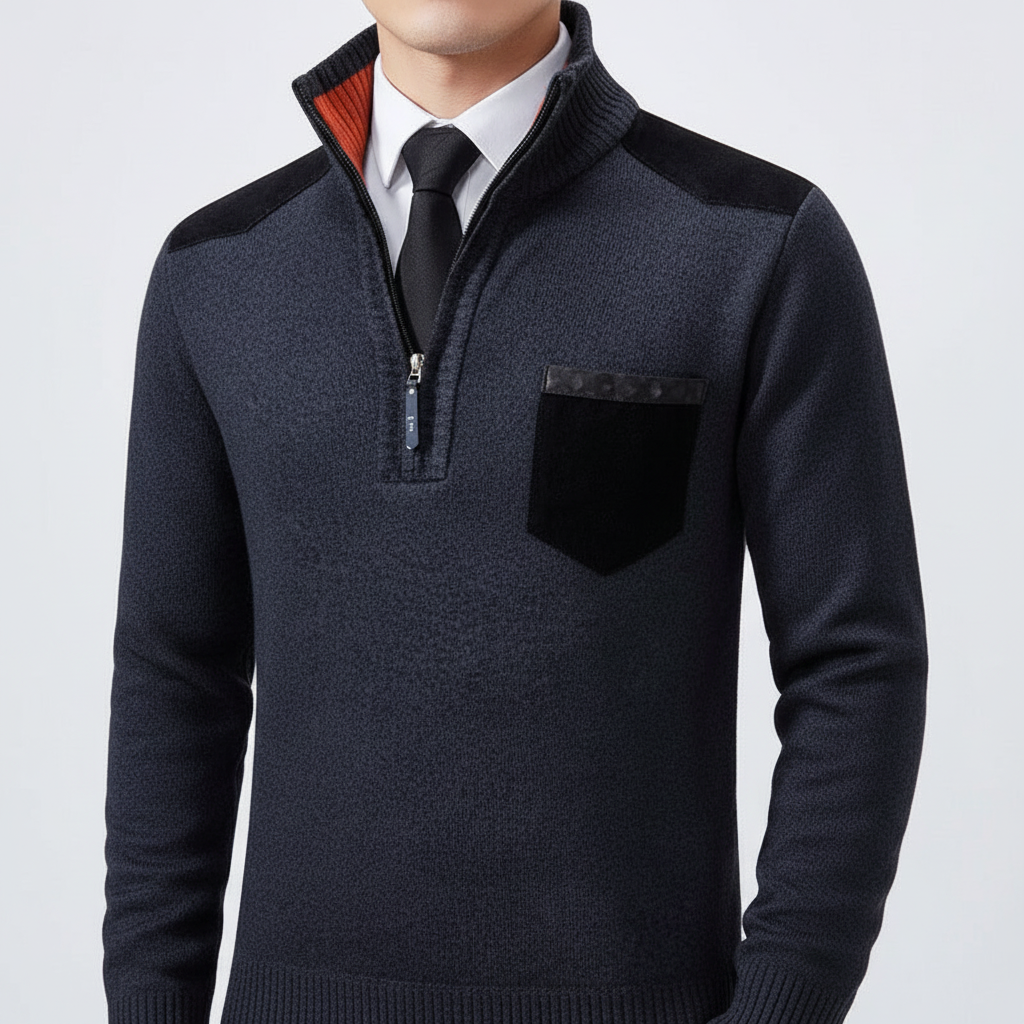 Kaschmirpullover Mit Reißverschluss - Emil