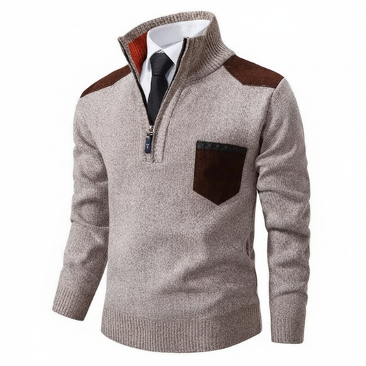 Kaschmirpullover Mit Reißverschluss - Emil