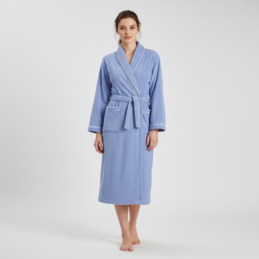 Knielanger Bademantel - Lisa