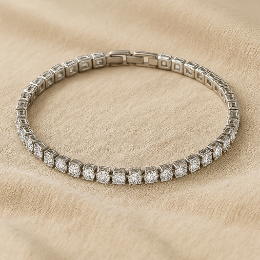 Kovový náramek | Náramek s tenisovou řetízkou