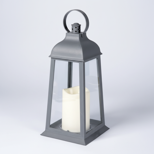 LED Kerzenlaterne Mit Glas - PorchAura