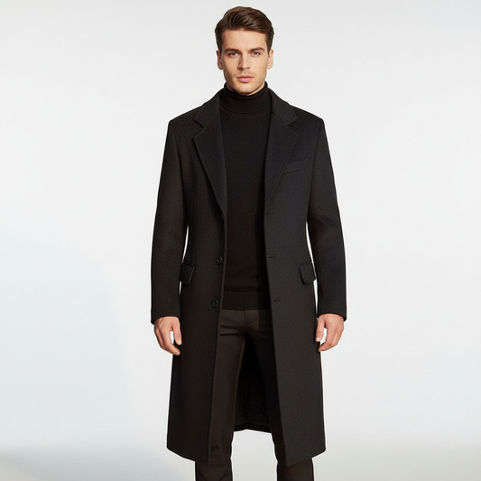 Langer Wollmantel Für Herren - Daniel