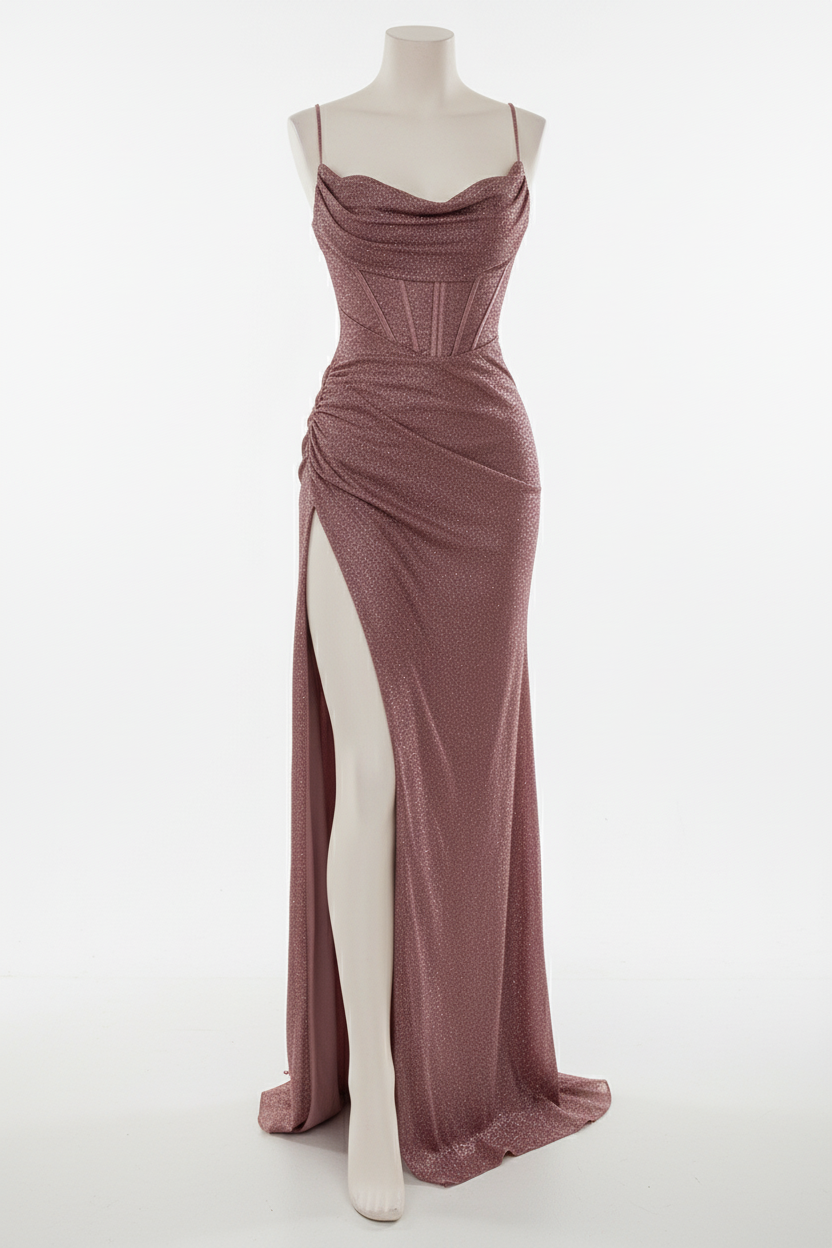 Maxikleid Mit Pailletten - EleganceMaxi
