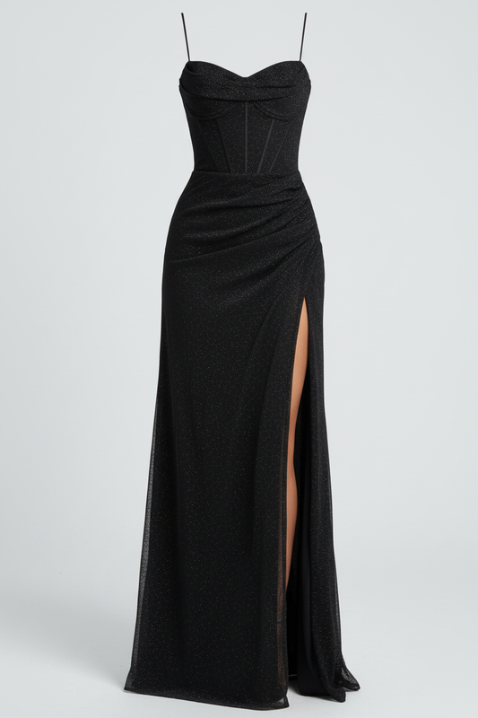 Maxikleid Mit Pailletten - EleganceMaxi