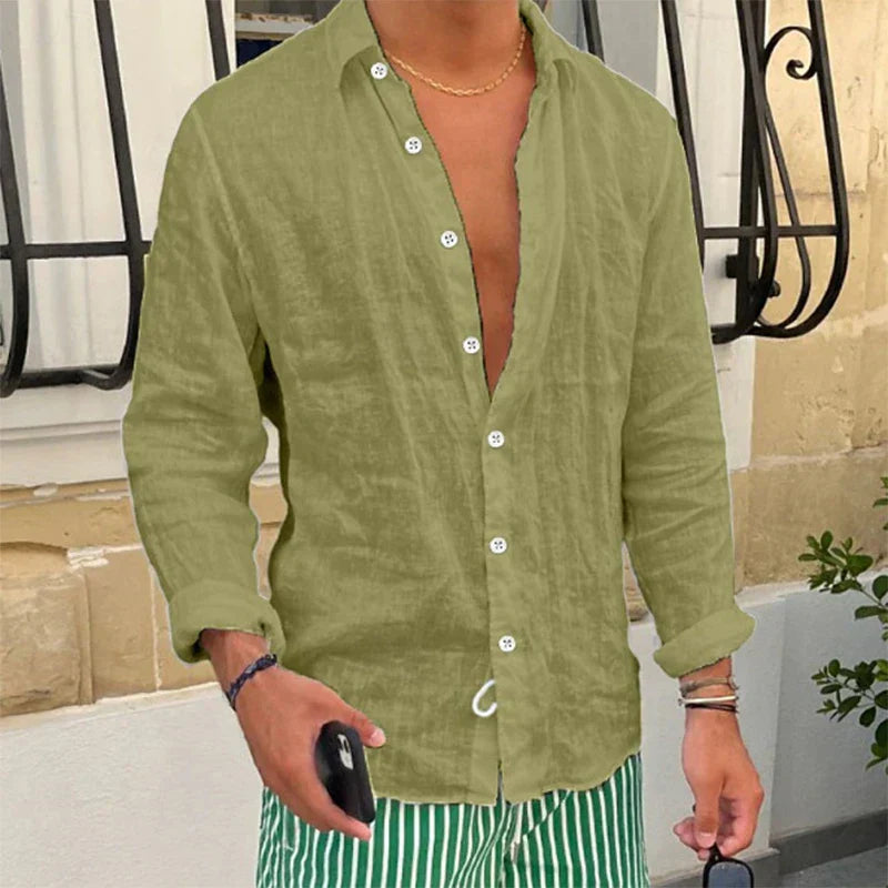 Mírně prodyšná & Volně střižená letní košile pro muže - Taro