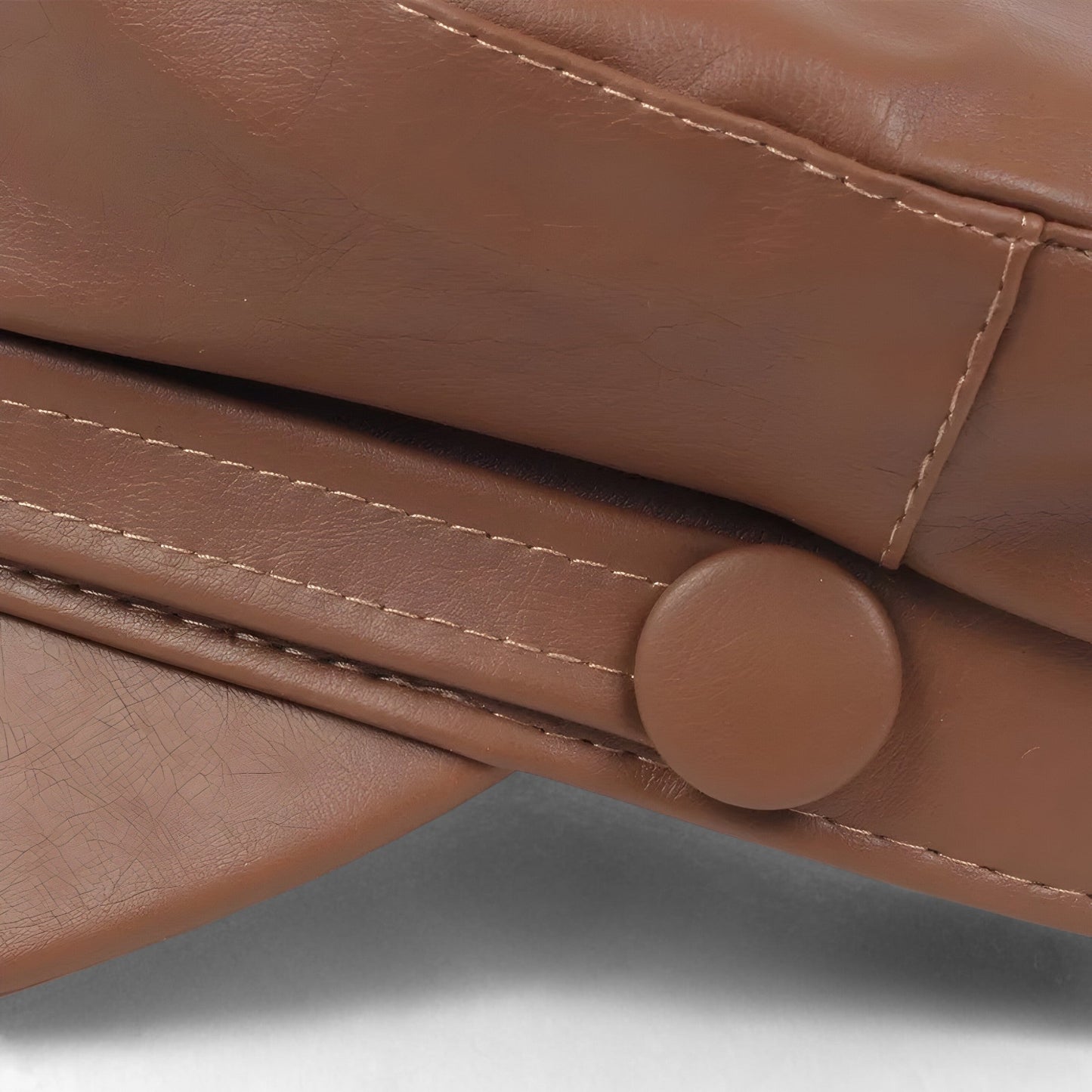 Oktogonální křeslo z PU kůže – Podzimní Vermenton