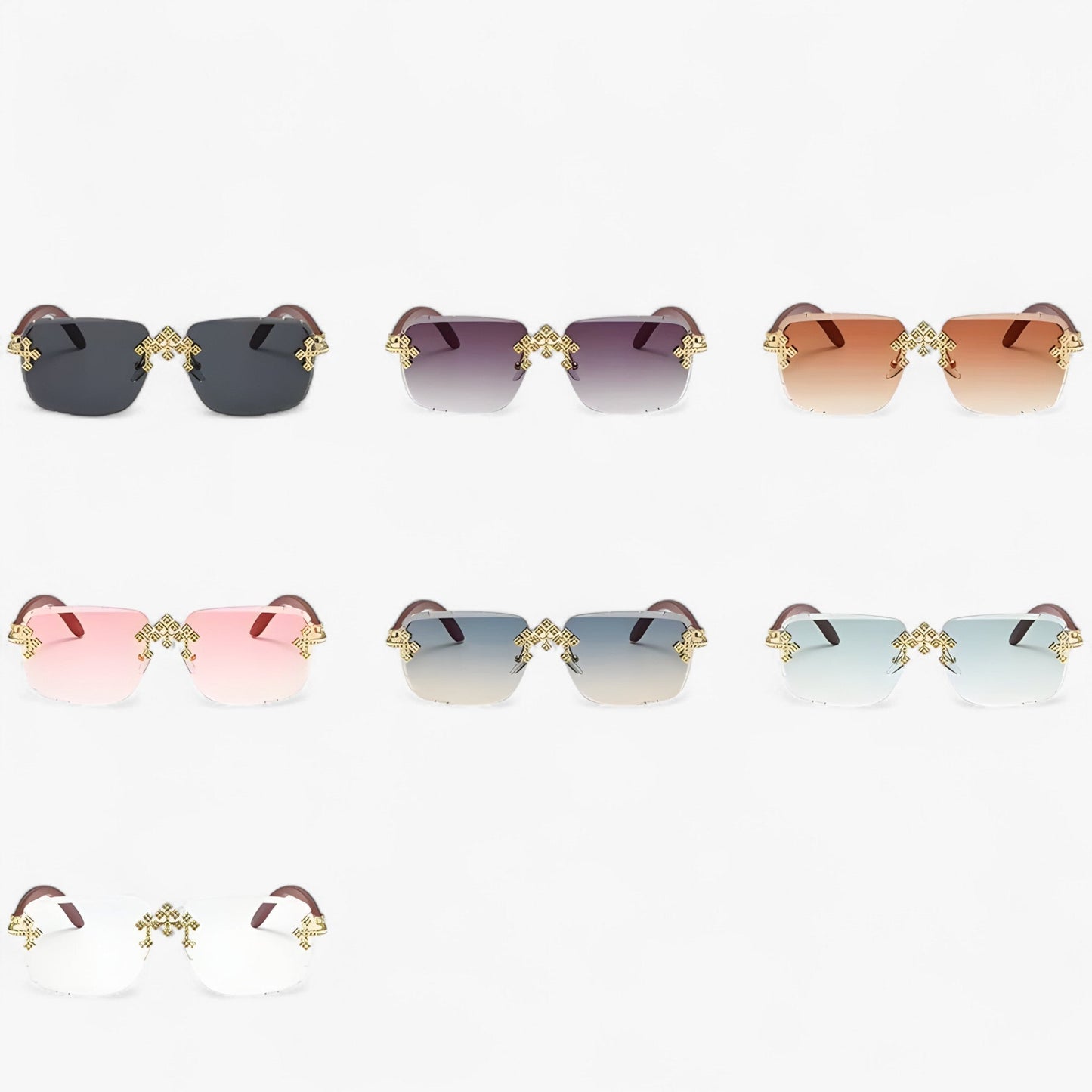 Námořnické steampunk sluneční brýle s kovovými detaily – Nirex