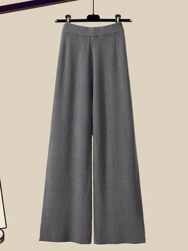 Třídílná dámská zimní souprava s pleteným svetrem – Marisa