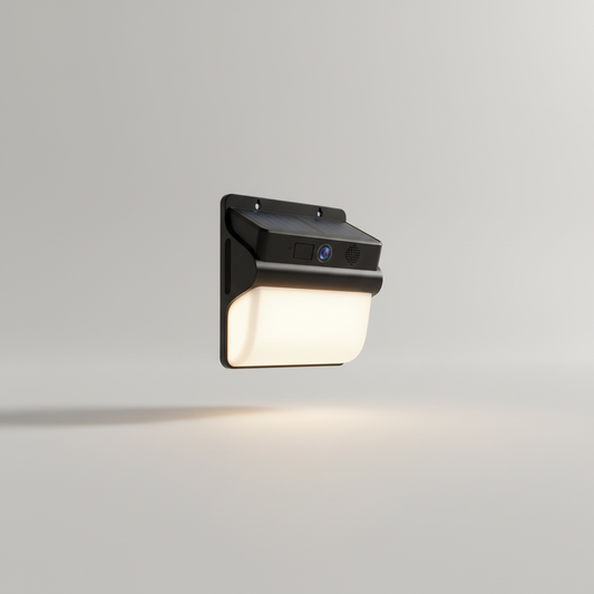 Solarbetriebene Außenkamera Mit Leuchte - BrightWatch