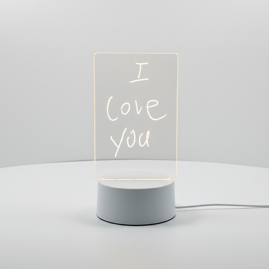 Transparentes Acryl Notizbrett - GlowMemo