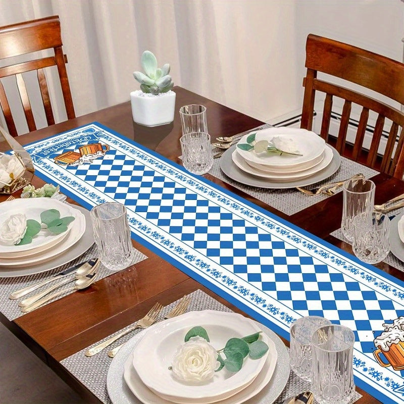 1 ks běhoun na stůl s diamantovým vzorem – WiesnLäufer Oktoberfest 2025