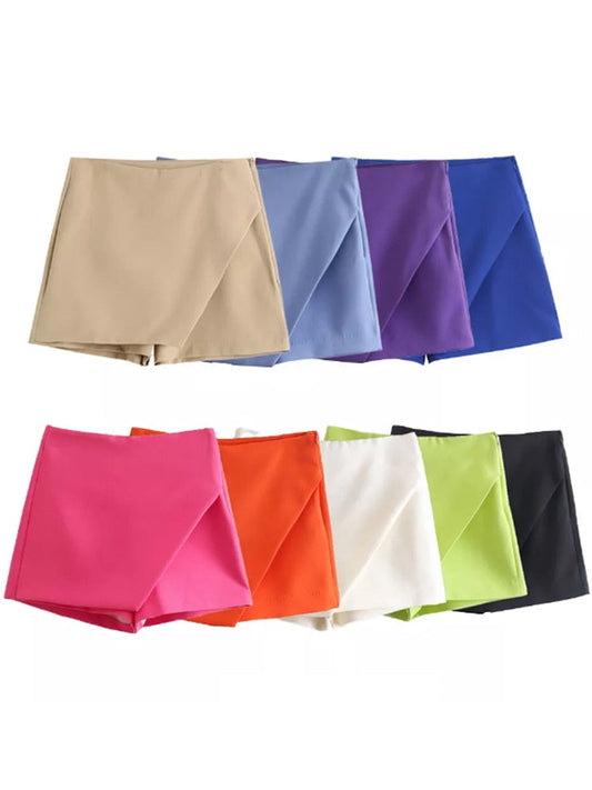 Bunte Damen-Shorts aus Baumwolle, verschiedene Farben, modisch, bequem, Sommerkleidung.