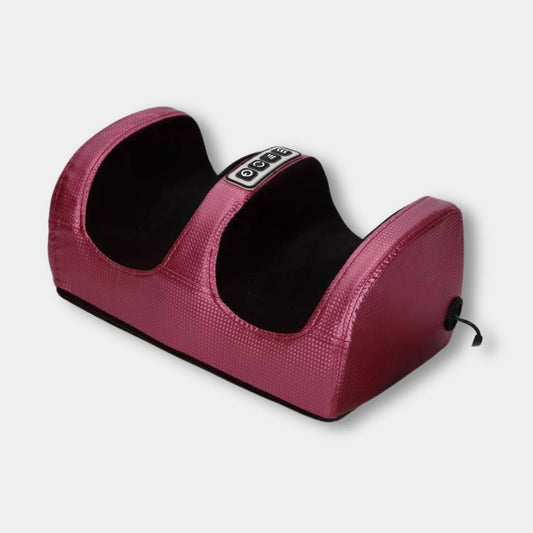 Roter elektrischer Fußmassagegerät mit Heizfunktion, tiefe Knetmassage, Luvelle.