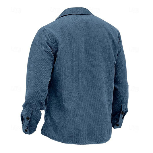 Podzimní vintage pánská bunda s knoflíky – Henri