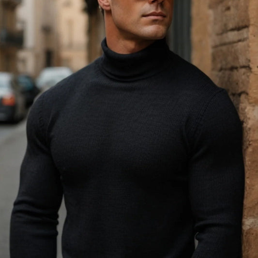 Měkký a pohodlný pánský rolák z bavlny – Jonas