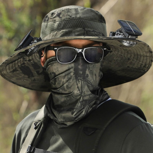 Sluneční energie klobouk s ventilátorem a UV ochranou - SolarCool VentiHut