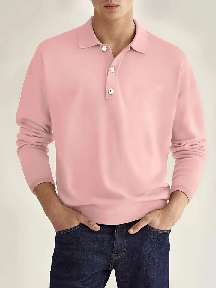 Pánské polo s dlouhými rukávy - Matthias