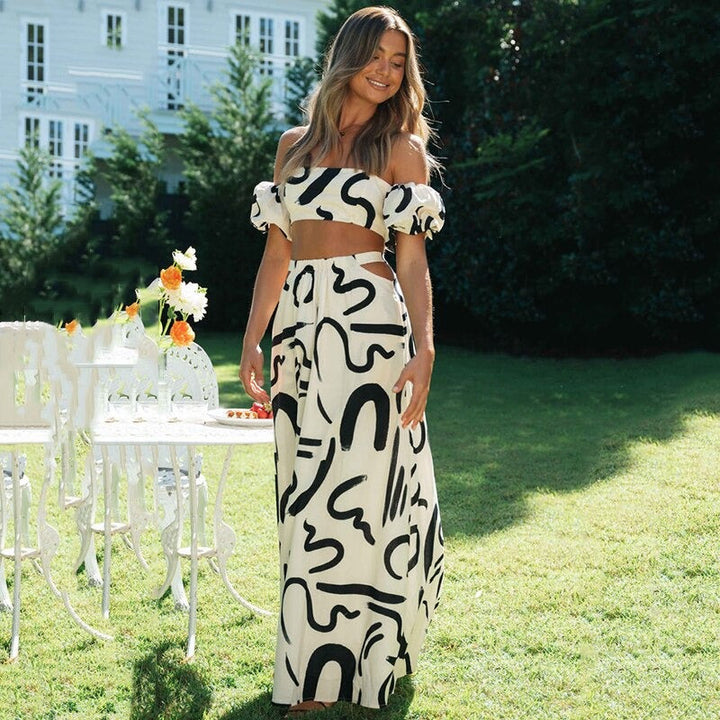 Lehký a stylový dvoudílný dámský boho set – Amira