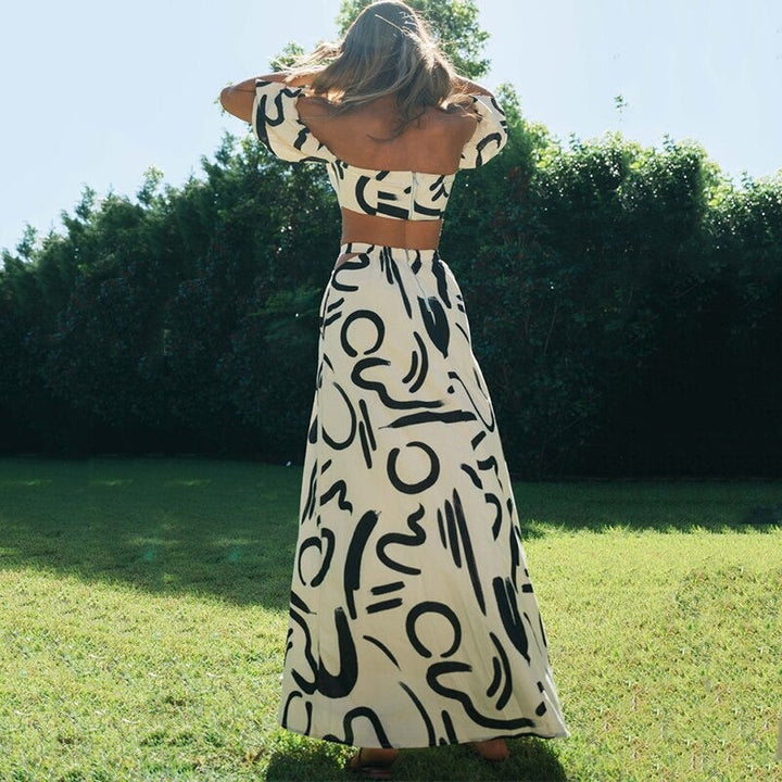 Lehký a stylový dvoudílný dámský boho set – Amira