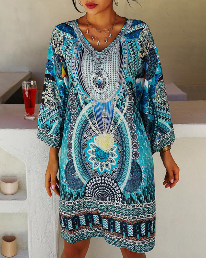 Boho letní šaty s volným střihem – Nina