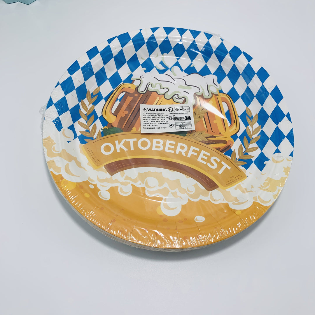 Papírové talíře (různé velikosti) – WiesnTeller Oktoberfest 2026