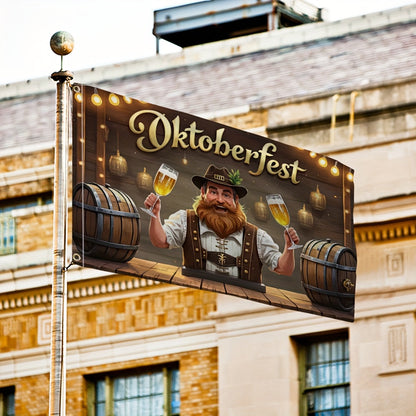 Oktoberfest Zahradní vlajka – Pivní slavnost Muž Oktoberfest 2025