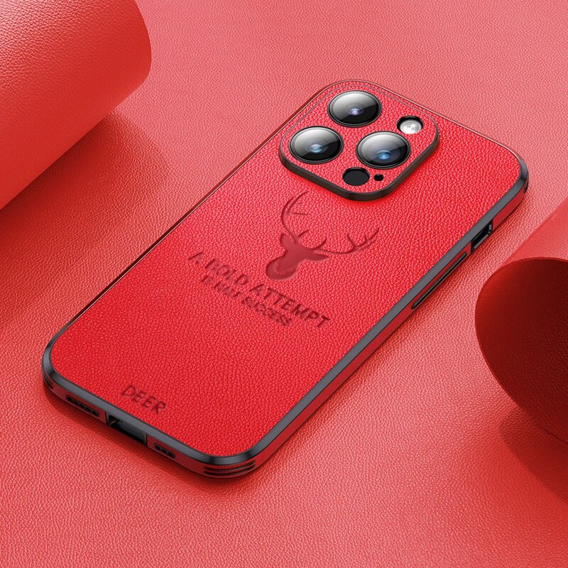 Luxusní jelení kůže iPhone obal - Veltro