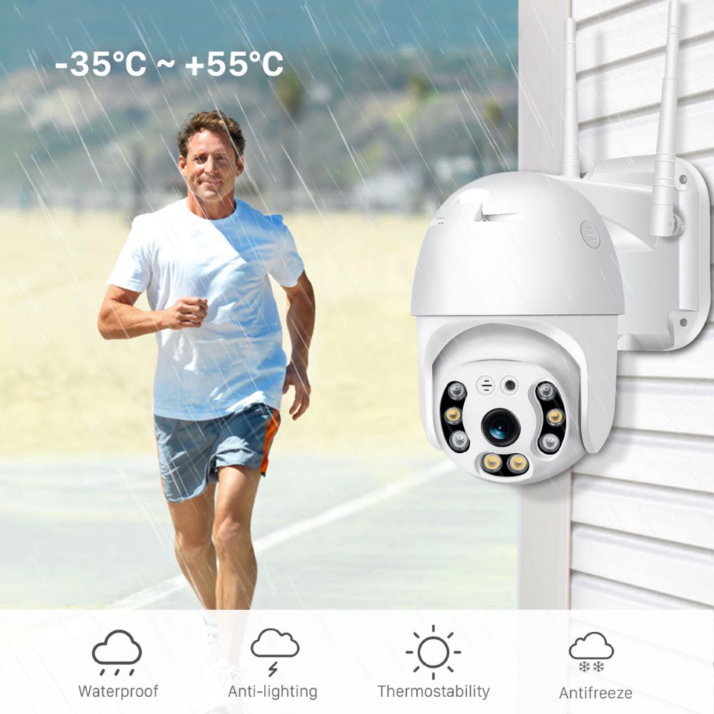 Bezdrátová venkovní kamera pro dohled s WiFi – SecureView 360