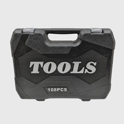 108-teiliges Ratschen-Schlüsselset aus Chrom-Vanadium – TorqueMaster