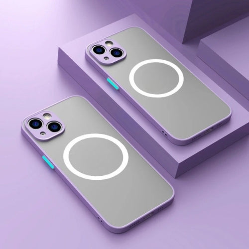 Matný magnetický obal na telefon s MagSafe a ochranou proti pádu – 1+1 ZDARMA