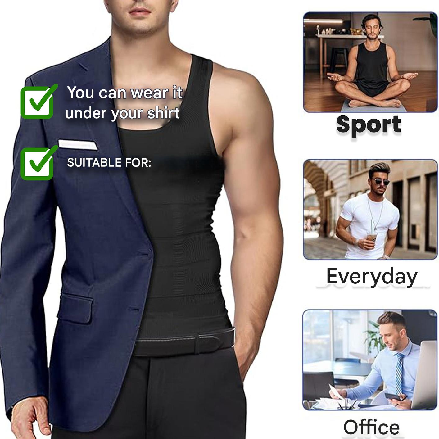 Korigující pánská košile s tvarovacím efektem – Noah